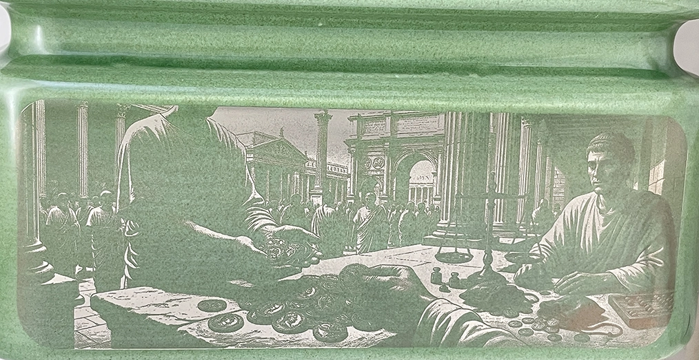 CHRONOS, 18K White engraving on ceramic, Daumet, 2026, Prototype