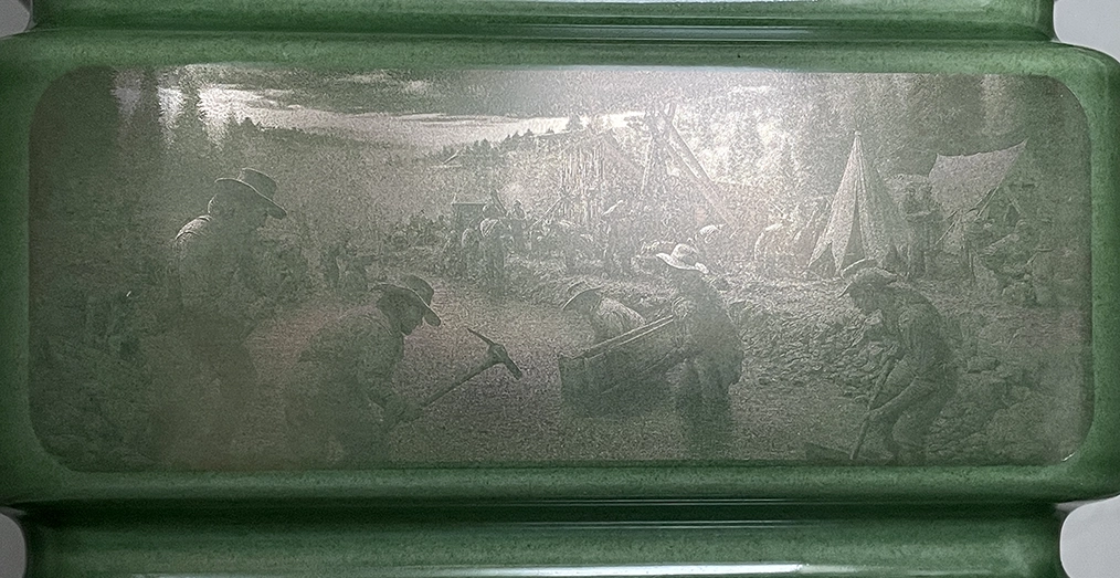 CHRONOS, 18K White engraving on ceramic, Daumet, 2026, Prototype