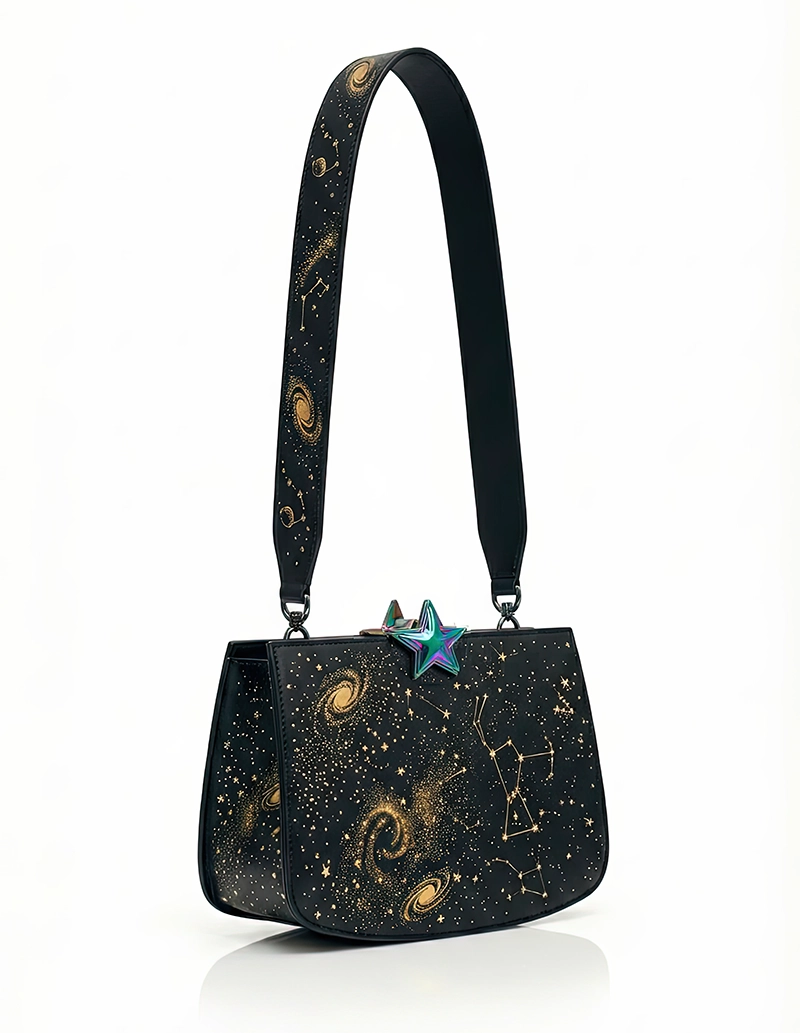 24K Gold Stars on Sac A Malice Space by Hermès