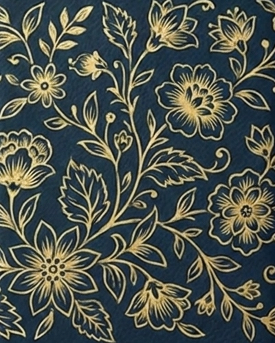 Detail of 24K Gold Pattern on Perfume Case