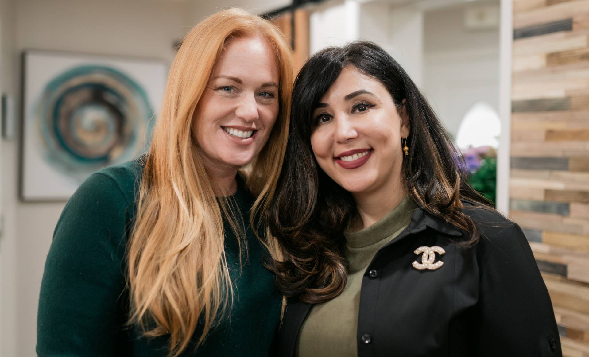 Dr. Daftarian smiling with Female patient