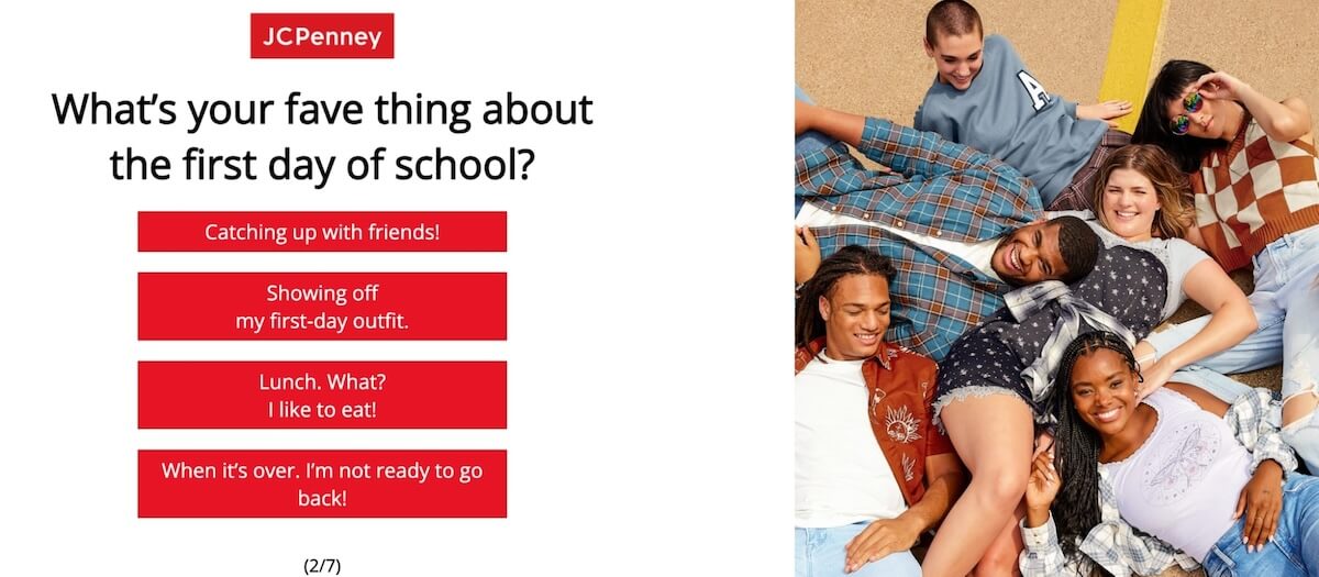 JCPenney School Quiz