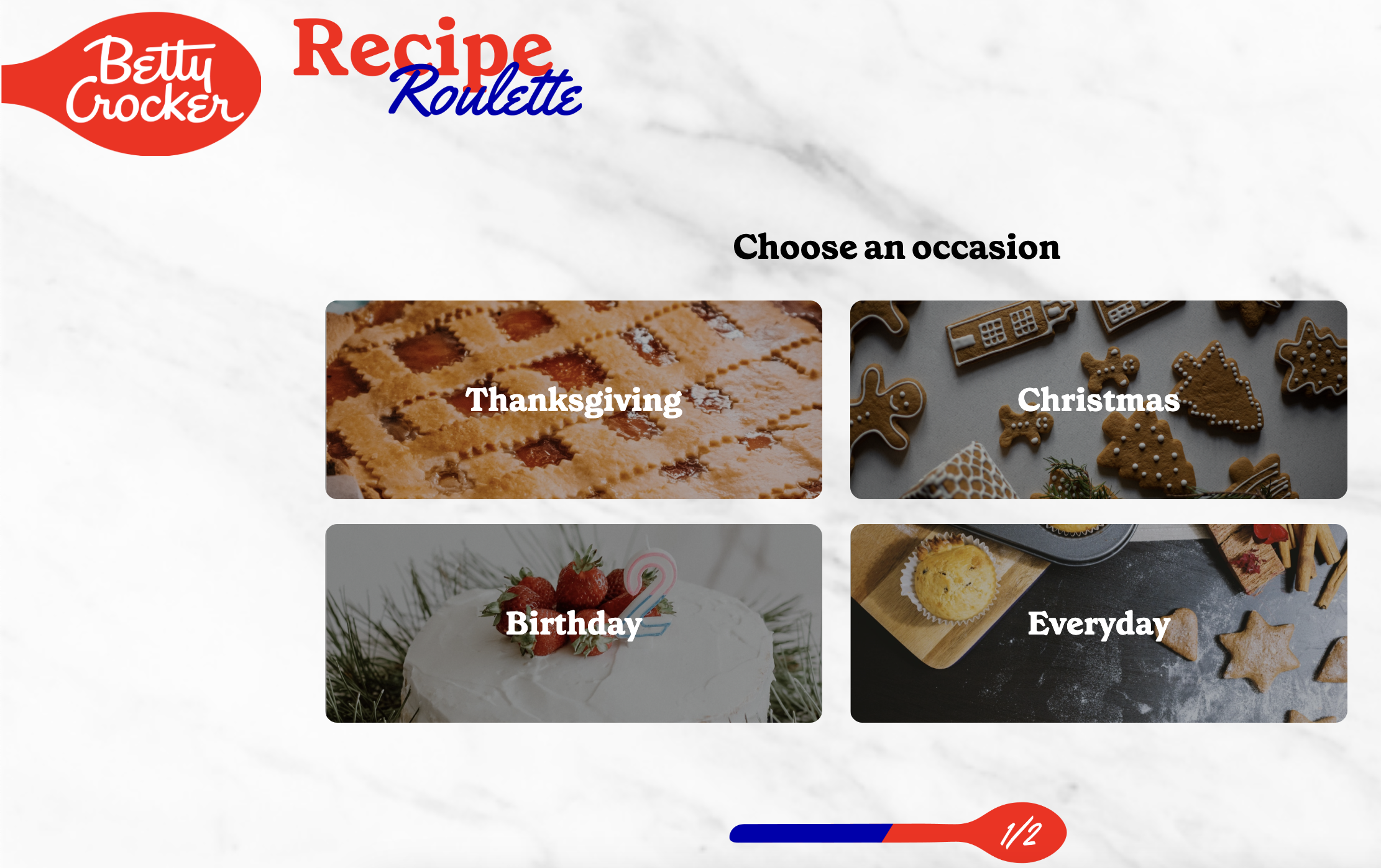 Betty Crocker Recipe Roulette