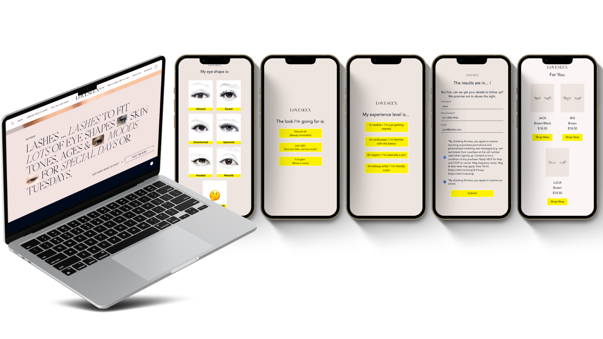 LoveSeen Find My Lash Quiz