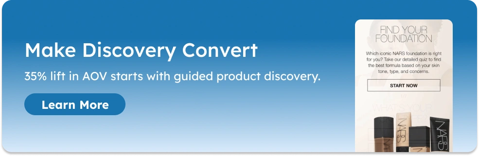A CTA banner for product discovery