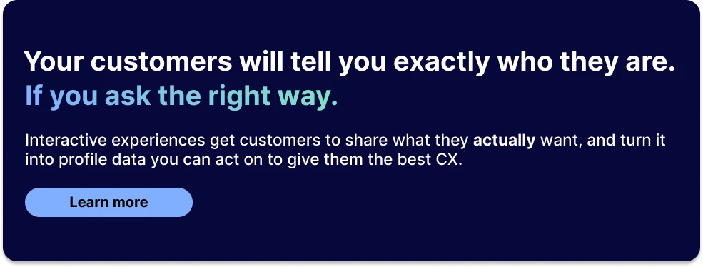 How to use psychographic segmentation to offer a better customer experience CTA banner for BlueConic Experiences