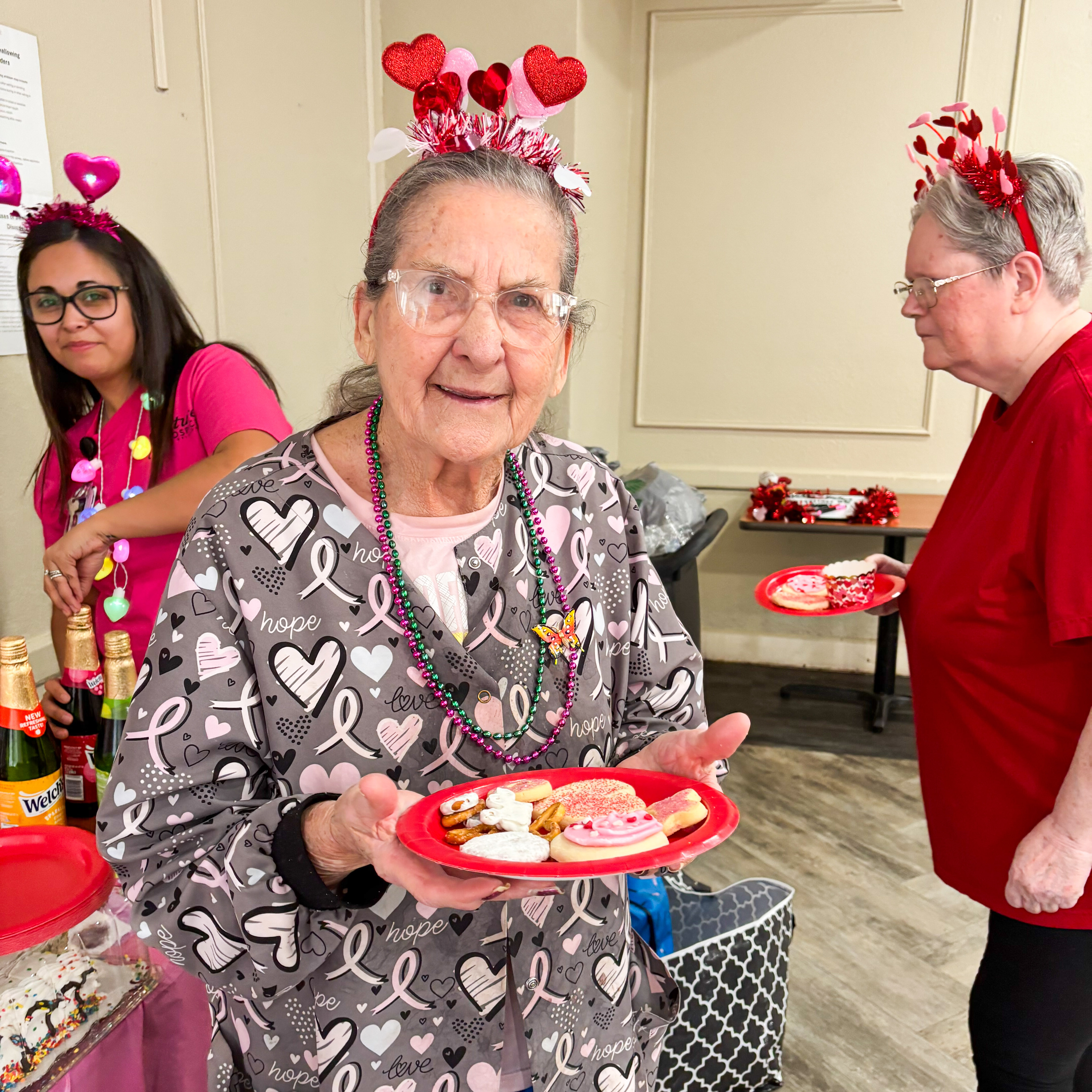 Man smiling at baseball game