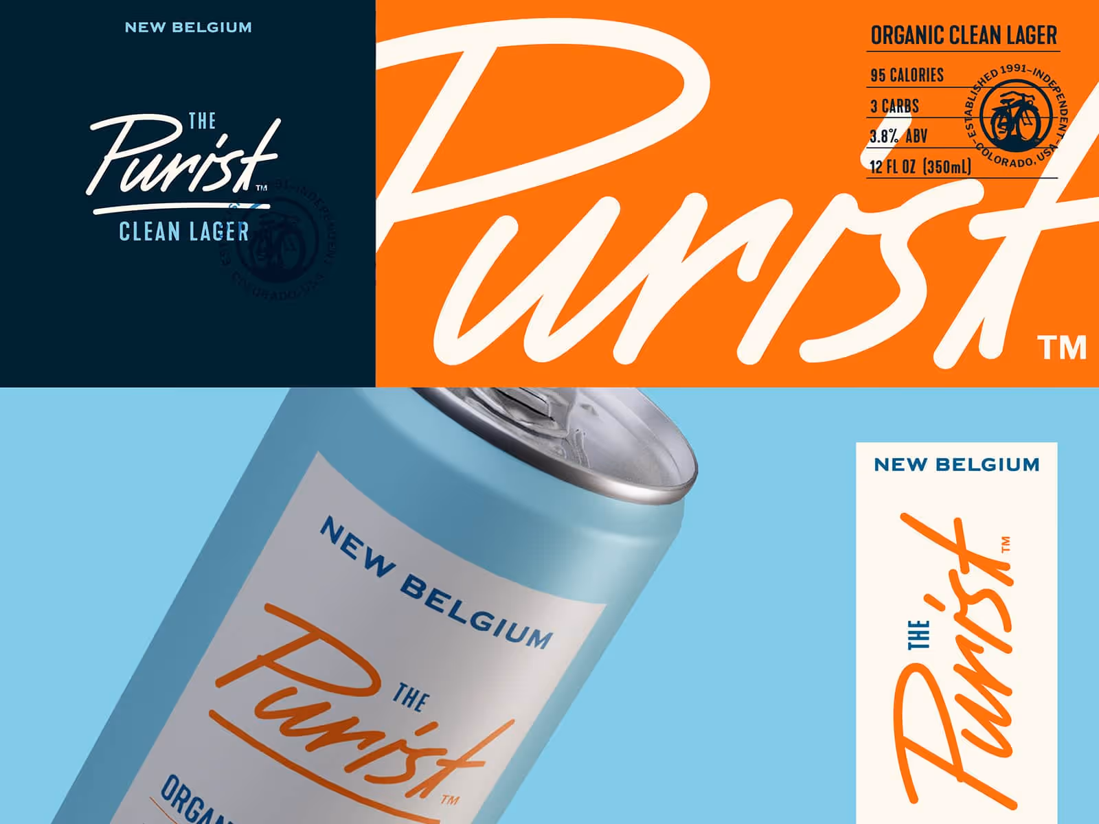 New Belgium Purist label or campaign design detail