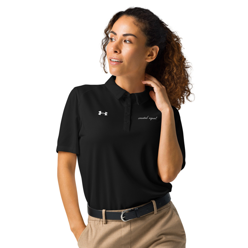 Designed for peak performance, this polo features anti-odor technology and breathable, lightweight fabric. Stay fresh and comfortable whether you're hitting the gym, running errands, or enjoying a casual outing.

• 100% polyester
• Fabric weight: 5.29 oz./yd.² (179 g/m²)
• Relaxed fit
• Anti-odor sweat-wicking material
• Textured, breathable fabric
• 3-button placket
• Self-fabric collar
• Under Armour® logo on the right chest
• Blank product sourced from Vietnam