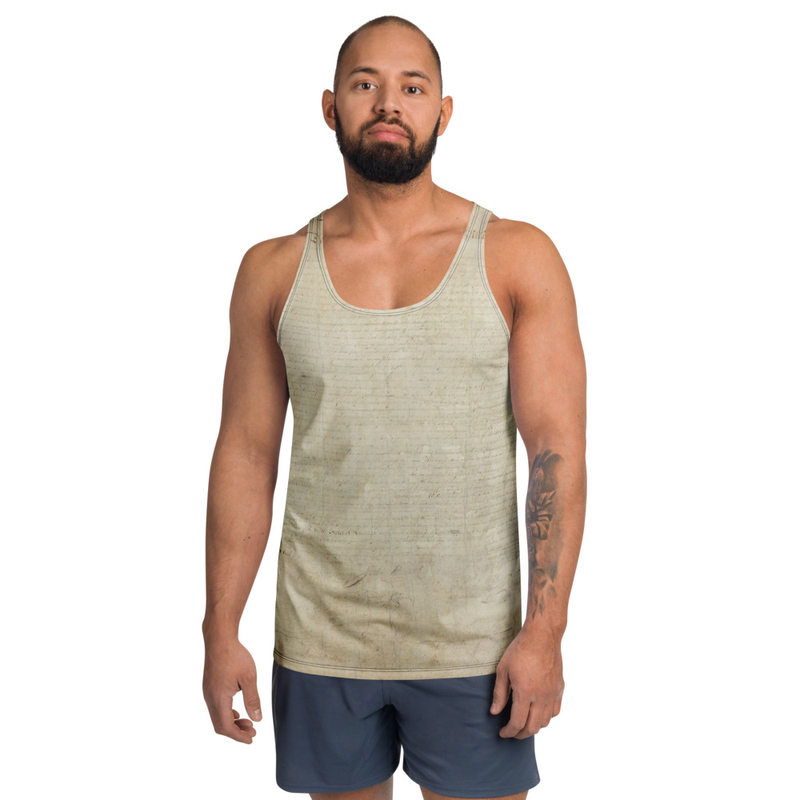 This tank top has everything you could possibly need – vibrant colors, soft material, and a relaxed fit that will make you look fabulous!

- Fabric composition in the EU: 96% polyester, 4% spandex
- Fabric composition in the US: 93% polyester, 7% spandex
- Fabric weight in the EU: 6.34 oz./yd.² (215 g/m²)
- Fabric weight in the US: 7.08 oz./yd.² (240 g/m²)
- Premium knit mid-weight jersey
- Smooth, comfortable 2-way stretch material that stretches and recovers on the cross and lengthwise grains.
- Precision-cut and hand-sewn after printing
- Blank product components in the EU sourced from Lithuania
- Blank product components in the US sourced from the US