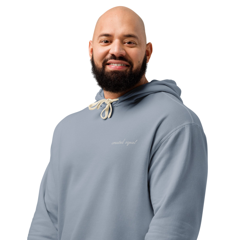 Add a touch of vintage comfort to your everyday rotation with this soft, relaxed hoodie. Made from 100% ring-spun cotton, it offers a worn-in feel and lived-in color thanks to its garment-dyed finish. Perfect for layering or lounging, this sweatshirt blends casual comfort with timeless style.

• 100% ring-spun cotton
• Lightweight fabric: 6.4 oz./yd.² (217 g/m²)
• Relaxed fit
• Seamless-body
• Natural-colored flat drawcord (white drawcord on White color)
• Ribbed cuffs and waistband
• The fabric of this product is OEKO-TEX Standard 100 certified
• Blank product sourced from El Salvador