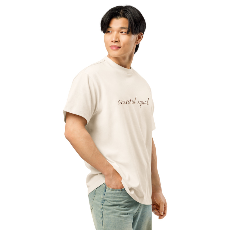 Want a tee with a flattering fit and sturdy construction? Look no further. Men’s boxy tee is the best choice for relaxed streetwear looks and layering. With a reinforced neckline and luxe feel, this shirt will be your go-to choice season after season.

• 100% combed ring-spun cotton
• Fabric weight: 7 oz./yd.² (237.34 g/m²)
• Oversized relaxed fit
• Drop shoulder sleeves
• Ribbed collar reinforced neckline
• Blank product sourced from Bangladesh