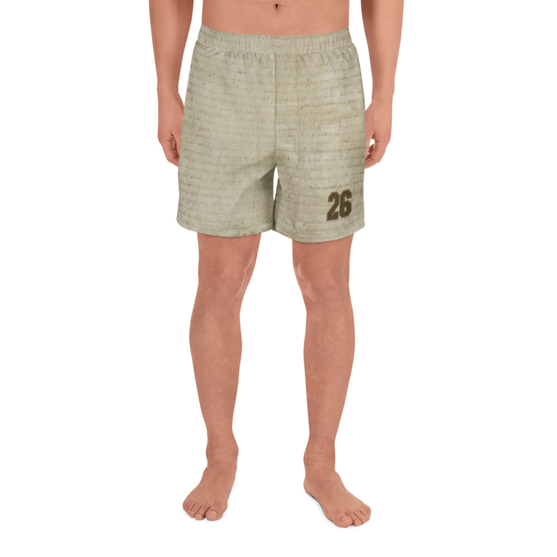 Sports outfits can be a lot of hassle, but with these long shorts there's no need for that. Just throw on a pair and go running, swimming, weight-lifting, or participate in any other activity that pops in your mind. These shorts won't let you down!

• 91% recycled polyester, 9% spandex
• Fabric weight: 5.13 oz. /yd. ² (174 g/m²)
• Four-way stretch moisture-wicking microfiber fabric
• Breathable and fast-drying material
• UPF50+ protection
• 6.3" (16 cm)inseam
• Elastic waistband with a flat white drawstring
• Mesh side pockets
• No inner lining
• Blank product components sourced from China