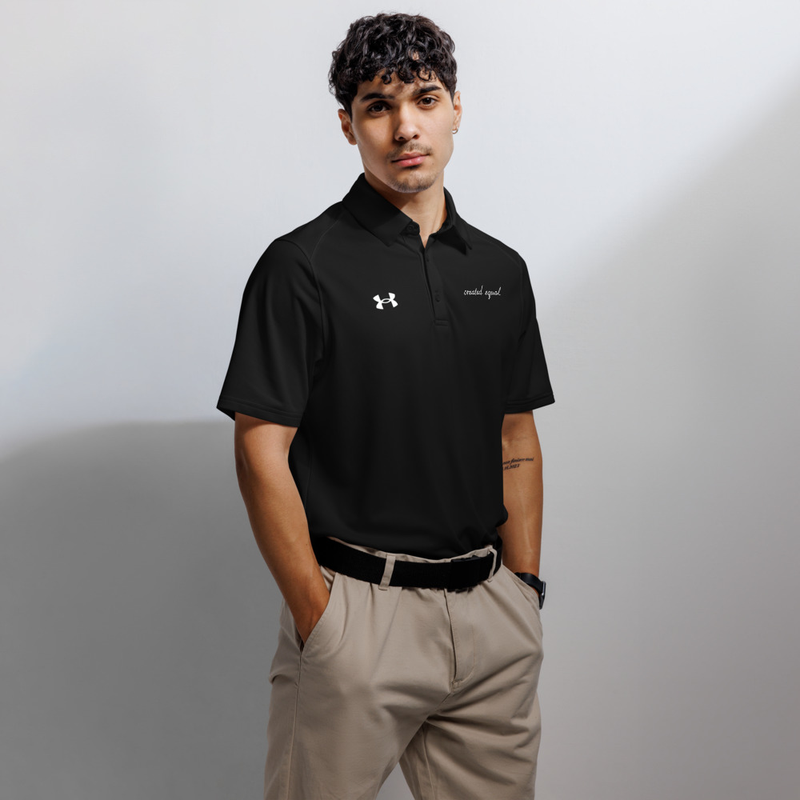 Designed for high performance, this shirt features anti-odor technology and breathable, light fabric to keep you cool. Whether for sports or casual wear, it’s a versatile choice.

• 100% polyester
• Fabric weight: 5.29 oz./yd.² (179 g/m²)
• Relaxed fit
• Anti-odor sweat-wicking material
• Textured, breathable fabric
• 3-button placket
• Self-fabric collar
• Under Armour® logo on the right chest
• Blank product sourced from Vietnam