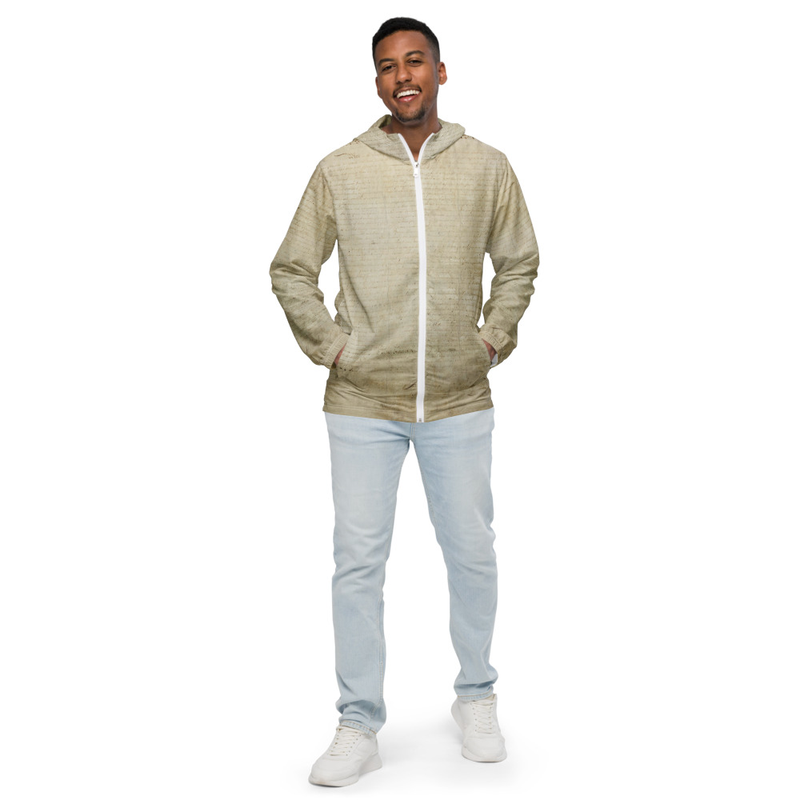 This lightweight windbreaker ensures maximum comfort on windy, rainy, and sunny days, thanks to the water-resistant fabric and breathable mesh lining. The windbreaker has an effortless look that will fit different styles and can be easily layered with long and short sleeve shirts. 

• 100% polyester
• Fabric weight: 2.21 oz/yd² (75 g/m²)
• Lightweight, water-resistant fabric
• Breathable mesh lining, reduces static
• Regular fit
• Elastic cuffs
• Hood and side pockets
• Zippable front
• Blank product sourced from China