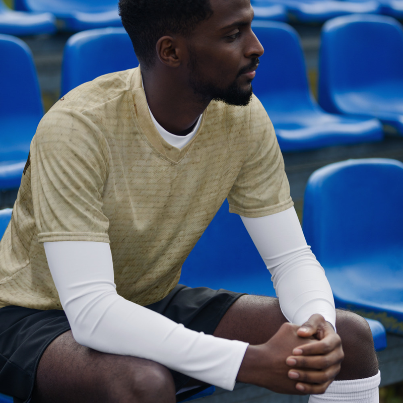 Looking for the perfect sports jersey? We have you covered—made of 100% recycled polyester fabric, this shirt is breathable, moisture-wicking, and has a double-layered v-neck collar that creates a premium look.

• 100% recycled polyester fabric
• Fabric weight in the EU (may vary by 5%): 5.61 oz./yd.² (190 g/m²)
• Fabric weight in the US (may vary by 5%): 4.42 oz./yd.² (150 g/m²)• Two-way stretch fabric
• Moisture-wicking material
• Regular fit
• UPF50+ protection
• Double-layered v-neck collar
• Blank product sourced from China