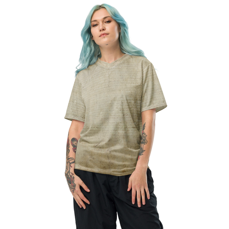 Looking for the perfect sports jersey? We have you covered—made of 100% recycled polyester fabric, this shirt is breathable, moisture-wicking, and has a double-layered v-neck collar that creates a premium look.

• 100% recycled polyester fabric
• Fabric weight in the EU (may vary by 5%): 5.61 oz./yd.² (190 g/m²)
• Fabric weight in the US (may vary by 5%): 4.42 oz./yd.² (150 g/m²)• Two-way stretch fabric
• Moisture-wicking material
• Regular fit
• UPF50+ protection
• Double-layered v-neck collar
• Blank product sourced from China