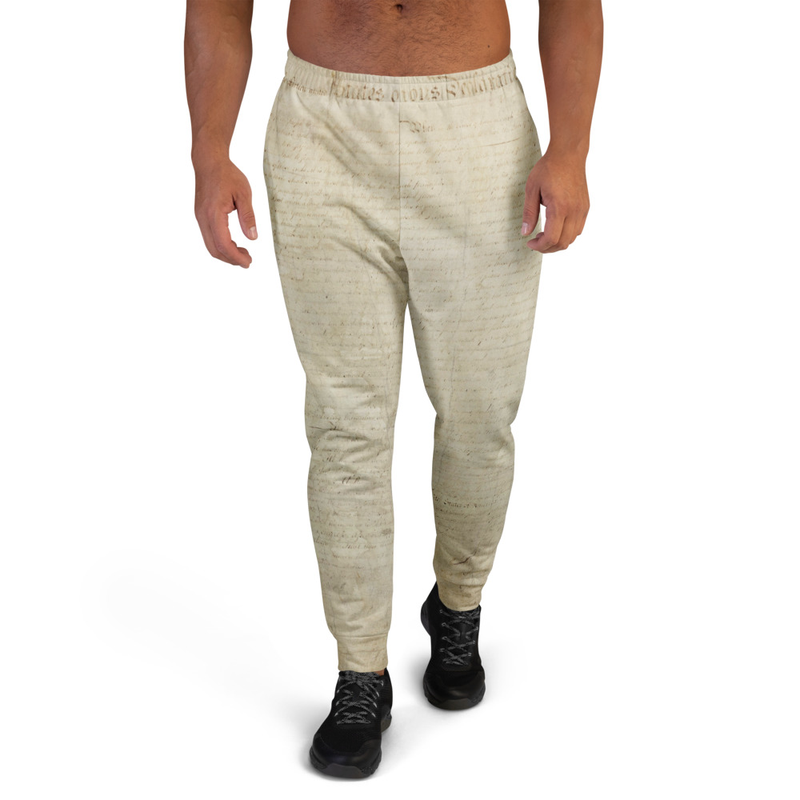 Make your workouts more comfortable with these cotton-feel joggers. They're soft on the outside, and even softer on the inside, so use them for a jog, or simply for lounging on the couch to binge your favorite show.

• 96% recycled polyester, 4% elastane for manufacturing in the US/Mexico
• 95% recycled polyester, 5% spandex for manufacturing in Latvia
• Fabric weight (may vary by 5%): 9.08 oz./yd.² (308 g/m²)
• Slim fit
• Soft cotton-feel fabric face
• Brushed fleece fabric inside
• Cuffed legs
• Practical pockets
• Elastic waistband with a white drawstring
• Blank components sourced from China

Disclaimer: In areas where the fabric is double-layered (like pockets), details from the inner fabric layer may subtly show through, especially with lighter designs.