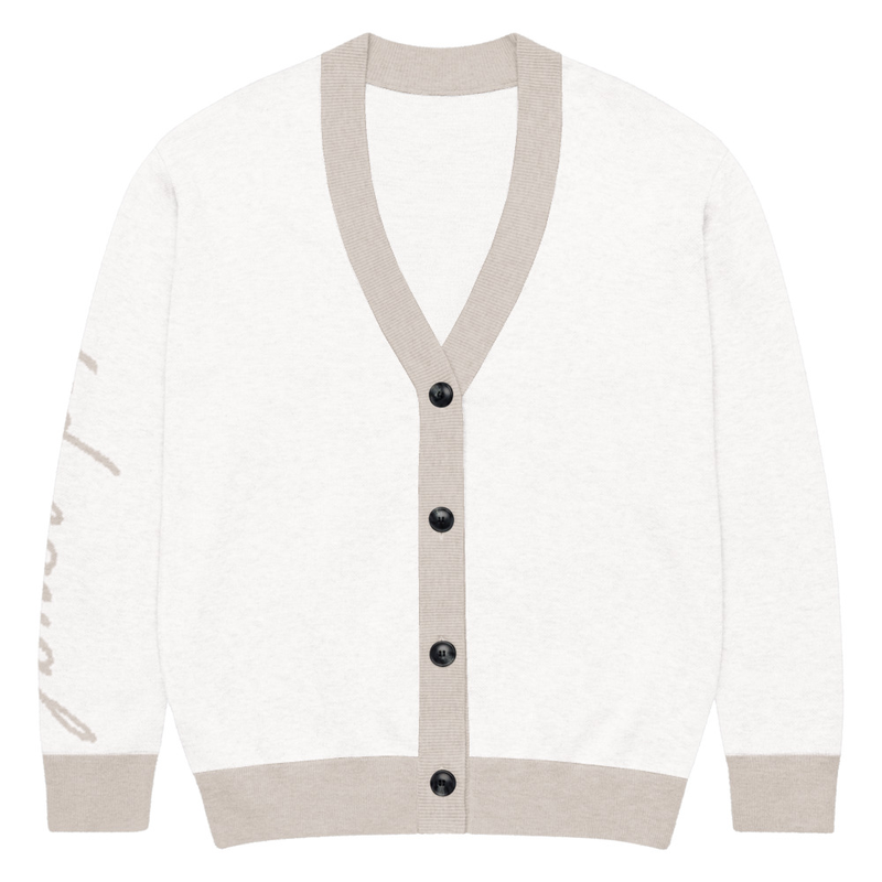 This soft, comfortable cardigan is made to be your go-to piece, season after season. The lightweight fabric gives it a cozy feel, while the relaxed fit makes it ideal for layering. The jacquard knit adds a luxurious texture and modern look.

• 55% cotton, 45% polyester
• Fabric weight: 13.27 oz./yd.² (450 g/m²)
• Lightweight and soft fabric
• Unisex sizing
• Blank product sourced and fulfilled in China

Disclaimers:
• Due to the design’s color combinations, individual colors might appear slightly different in real life compared to the photo.
• The cardigan may shrink slightly after the first wash.
• For best results, follow the care instructions, and wash at 30–40°C.