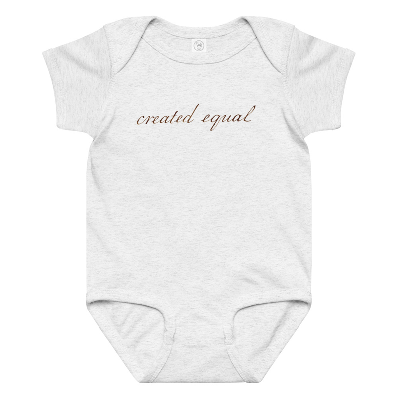 This baby jersey bodysuit is a reliable choice that keeps your baby feeling cozy and cared for throughout the day. Made from extra soft material, it’s gentle on delicate skin but durable enough to withstand active play. The convenient lap shoulder design and secure three-snap closure allow for quick, hassle-free outfit changes that save precious time. 
• 100% combed ringspun cotton
• Fabric weight: 5 oz./yd.² (170 g/m²)
• Regular fit
• Lap shoulders
• Three-snap closure
• Envelope neckline
• Blank product sourced from India