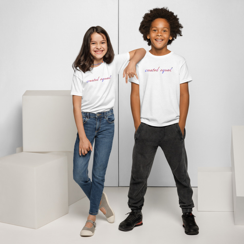 Keep kids cool and comfortable with this moisture-wicking t-shirt. Its modern fit and high-performance fabric make it the top choice for active days.

• 50% cotton and 50% polyester
• Fabric weight: 5.5 oz./yd² (186 g/m²)
• Yarn diameter: 20 singles
• Moisture-management fabric
• Modern classic fit
• Classic-width ribbed collar
• Neck and shoulder taping
• Blank product sourced from Nicaragua

Disclaimer: Due to the fabric properties, the White color variant may appear off-white rather than bright white.