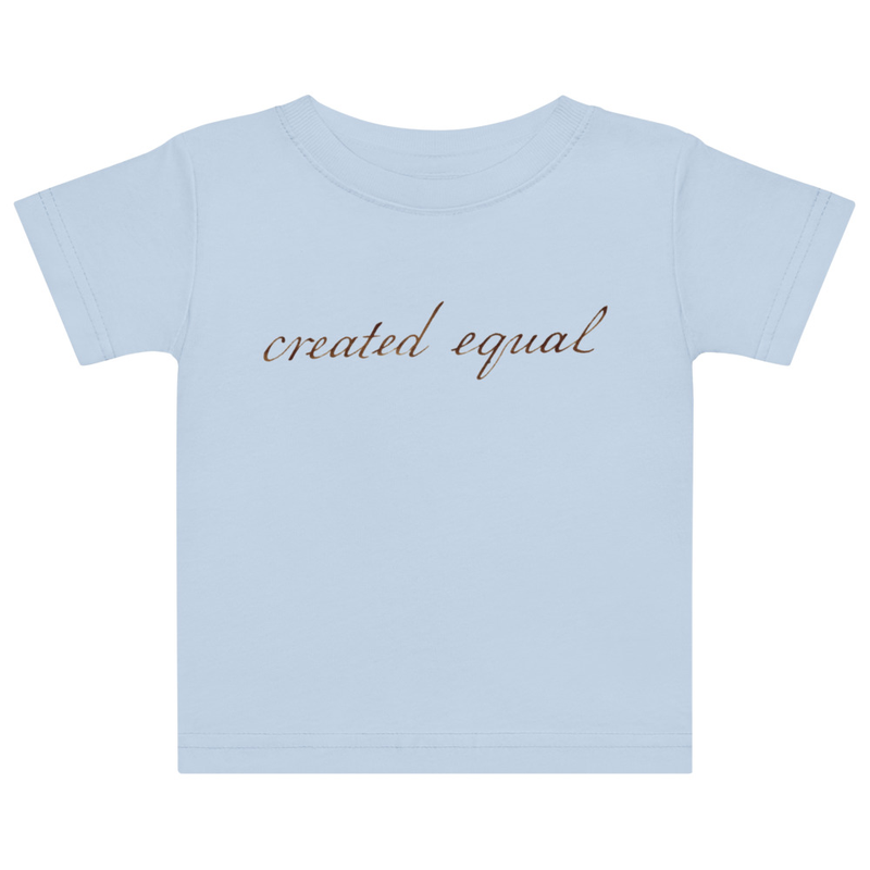 Keep your little one comfortable with this baby jersey t-shirt. Made from soft, breathable fabric, it’s gentle on delicate skin. The ribbed collar ensures a snug fit without feeling restrictive, making it ideal for all-day wear.
• 100% combed ring-spun cotton
• Fabric weight: 4.5 oz./yd.² (153 g/m²)
• Regular fit
• Side-seamed construction
• Topstitched ribbed collar
• Shoulder-to-shoulder self-fabric back neck tape
• Double-needle topstitch on sleeves and bottom hem
• Blank product sourced from India
