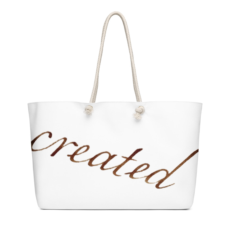 Big, bold, and ready to roam. This roomy tote features soft rope handles, a wrinkle-free finish, and plenty of space for your weekend essentials.

• 100% spun polyester exterior
• 50% cotton, 50% polyester cream sheeting interior lining
• Cream-colored cotton rope handles through metal grommets
• Size: 24″ × 13″ × 5.5″ (60.9 × 33 × 14 cm)
• Blank product sourced from China