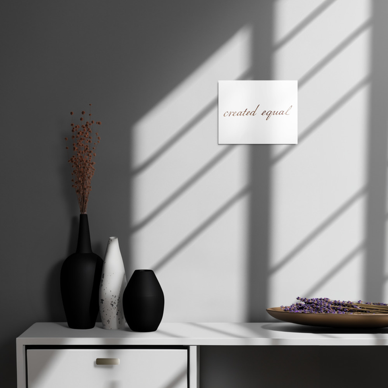 This metal print is a dimensional and high-quality piece of art that stands the test of time while remaining easy to clean and care for. The artwork looks luminescent against the wall and the metal base means it’ll last a long time.

 • Aluminum metal surface
 • MDF Wood frame
 • Can hang vertically or horizontally 1/2″ off the wall
 • Scratch and fade resistant
 • Fully customizable 
 • Blank product sourced from US