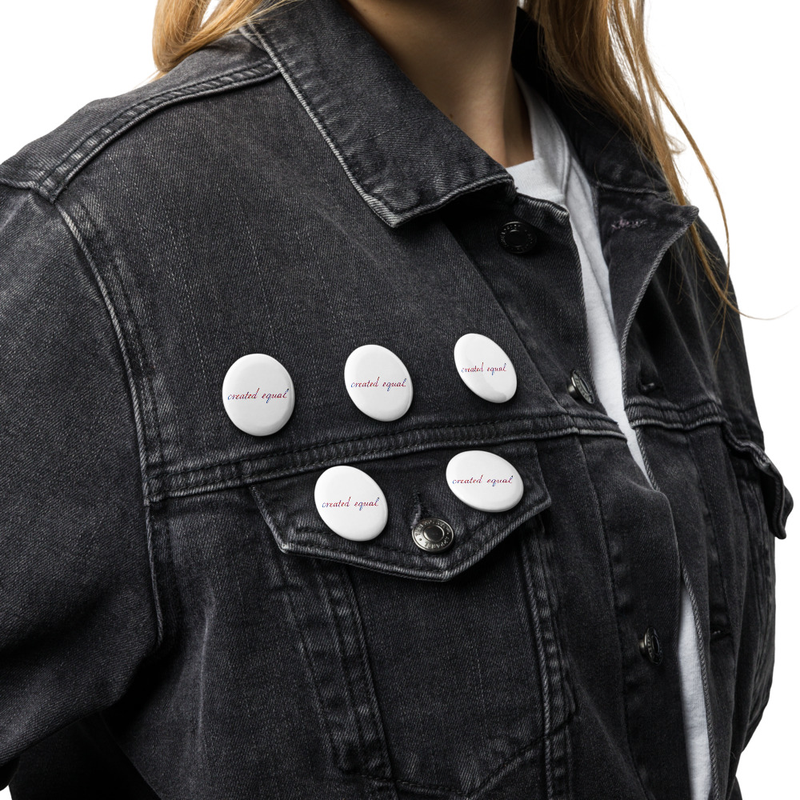 Express yourself in a meaningful way with top-quality pin buttons. They’re lightweight, sturdy, and easy to put on. With a scratch and UV-resistant coating and a glossy finish, these pin buttons are made to last. Show off the things you care about and add a pop of personality to your clothing or accessories with vibrant pin buttons.  

• They come in a set of 5 
• Made of tinplate
• Scratch and UV-resistant mylar coating
• Glossy finish
• Easy to put on