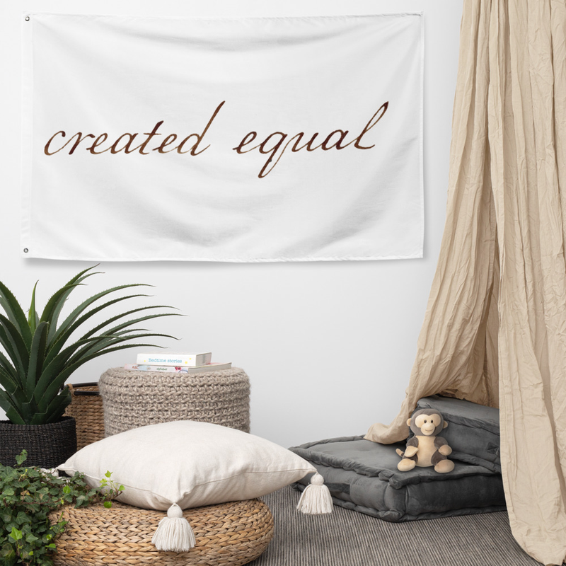 Who doesn’t want to turn their house into a home? Brighten up your space by adding this unique flag to your wall. Your flag won’t crease or shrink thanks to the polyester material and will last a long time.

• 100% polyester
• Knitted fabric
• Fabric weight: 4.42 oz/yd² (150 g/m²) 
• Print on one side
• Blank reverse side
• 2 iron grommets
• Blank product components sourced from China and Israel