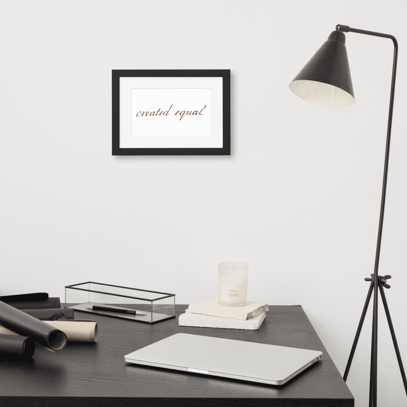 Make any room look more sophisticated by displaying this framed poster with a smooth, white mat board. It’s printed on a quality matte paper and framed with a semi-hardwood alder frame.

• Paper thickness: 10.3 mil
• Paper weight: 189 g/m²
• Ayous wood frame
• Acrylite front protector
• White mat board
• Hanging hardware included
• 21×30cm posters are size A4