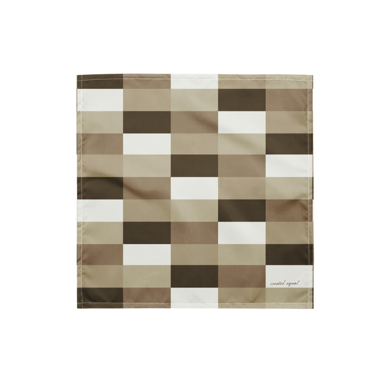 Get ready to make a statement with this all-over print bandana. Mix up your outfits by using this as a headband, necktie, or armband. In fact, why not get a second bandana to match your pet? Grab a few and hit the streets in style!

• Fabric composition in the EU: 65% recycled polyester, 35% polyester
• Fabric composition in the US: 100% recycled polyester
• Fabric weight in the EU: 2.95 oz./yd.² (100 g/m²)
• Fabric weight in the US: 3.24 oz./yd.² (110 g/m²)
• Fabric specifications in the EU: Breathable; moisture-wicking material with UPF50+ protection
• Lightweight and soft to the touch
• Double-folded edges
• Single-sided print
• Multifunctional 
• The fabric is OEKO-TEX 100 standard certified
• The recycled content of this product is certified under GRS (Global Recycled Standard)
• Blank product components sourced from China/Mexico

Important sizing information: the smallest bandana size is made for small pets and won’t fit a grown-up. Please choose the medium or large size if you’re ordering for a grown-up.