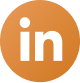 Linkedin logo in amber