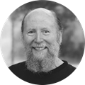 Black and white headshot of Prof. Richard Sutton