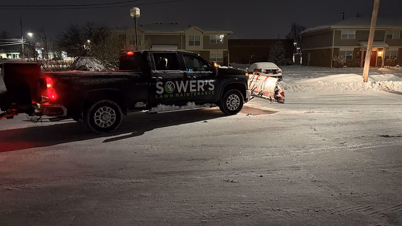 Professional sidewalk and driveway clearing after heavy snowfall