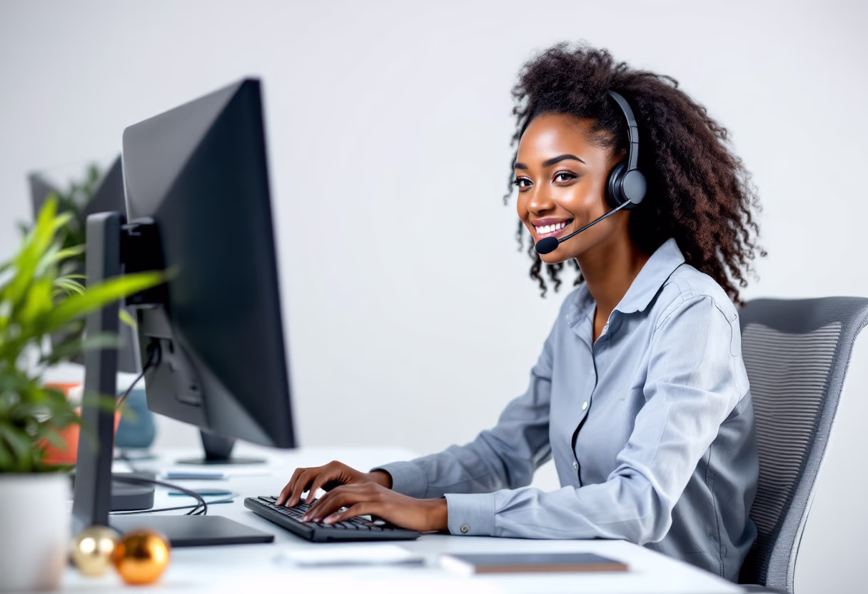 image of contact center (for a blockchain and cryptocurrency)