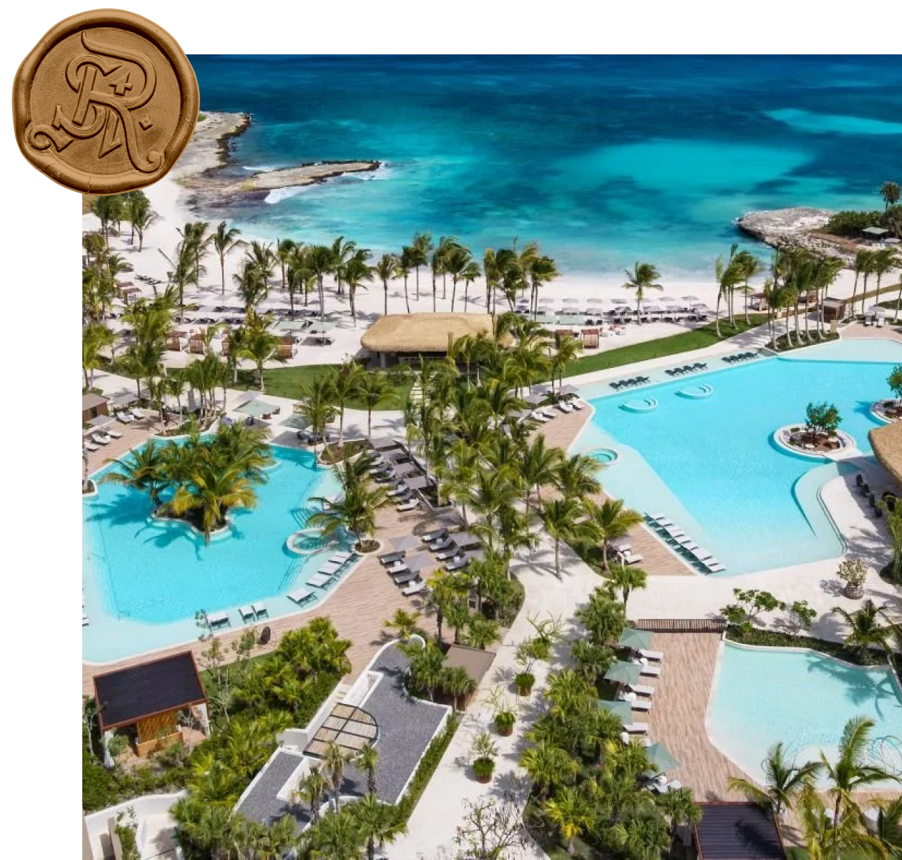 The St. Regis Cap Cana Resort at dusk