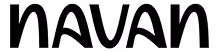 Navan company logo in black lowercase stylized font.