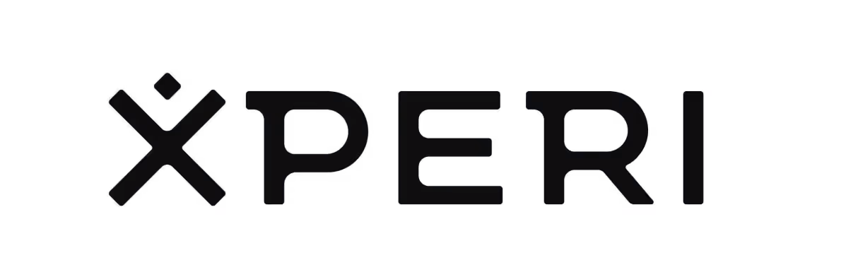 Xperi company logo in bold black letters on a white background.