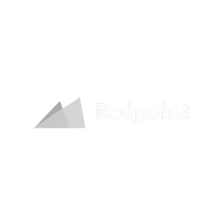 Redpoint company logo with stylized triangular shapes.
