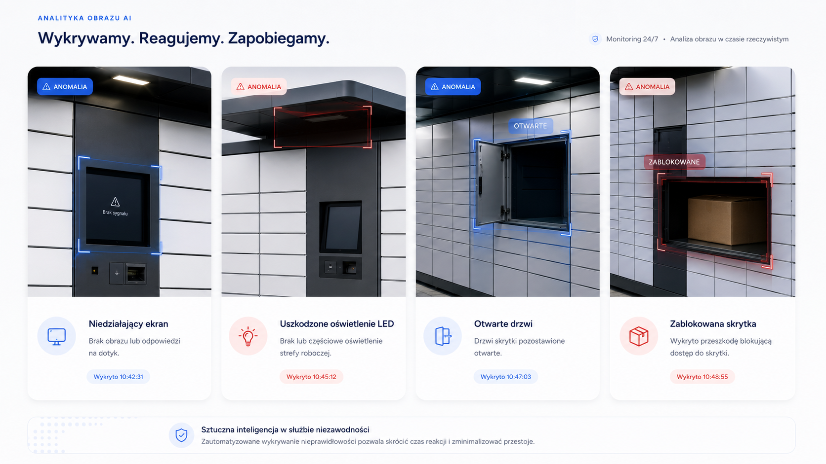Analityka obrazu AI dla automatów paczkowych