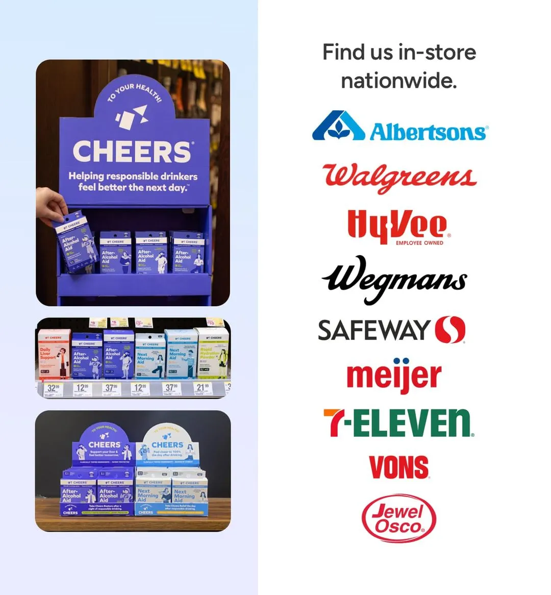 Find us in-store nationwide