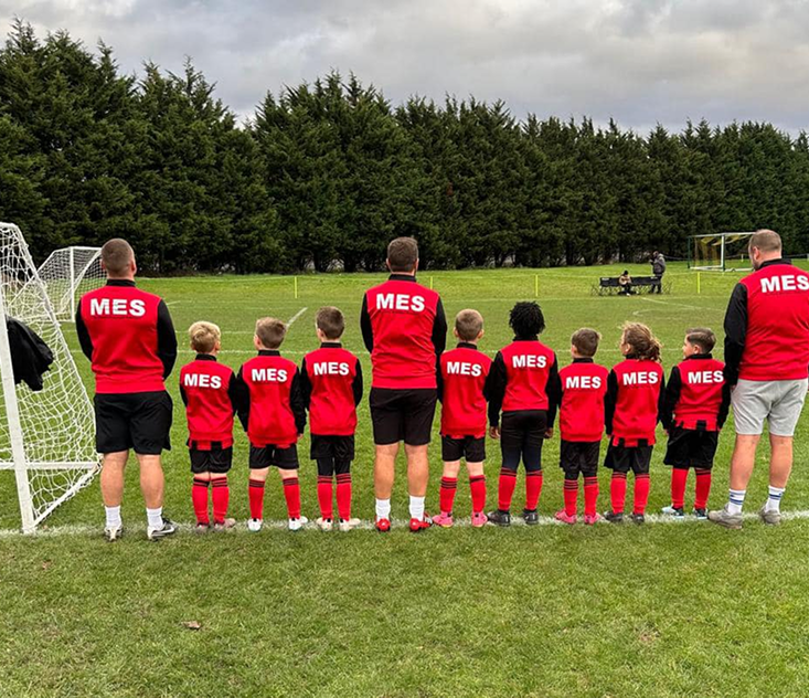 MES sponsored football team
