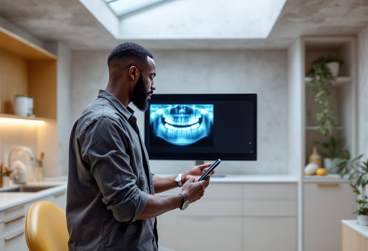 image of dental professional working