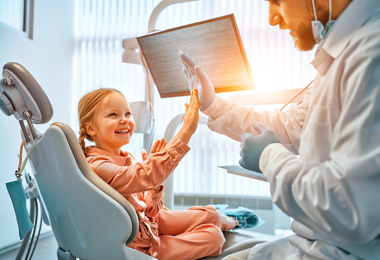 image of a dental treatment in progress