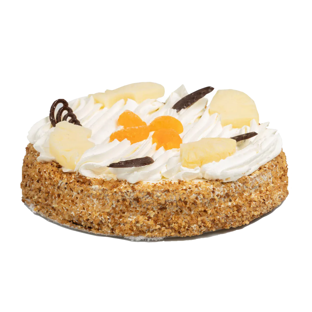 Feestelijke verjaardagstaart voor 12 personen, klaar om te delen.