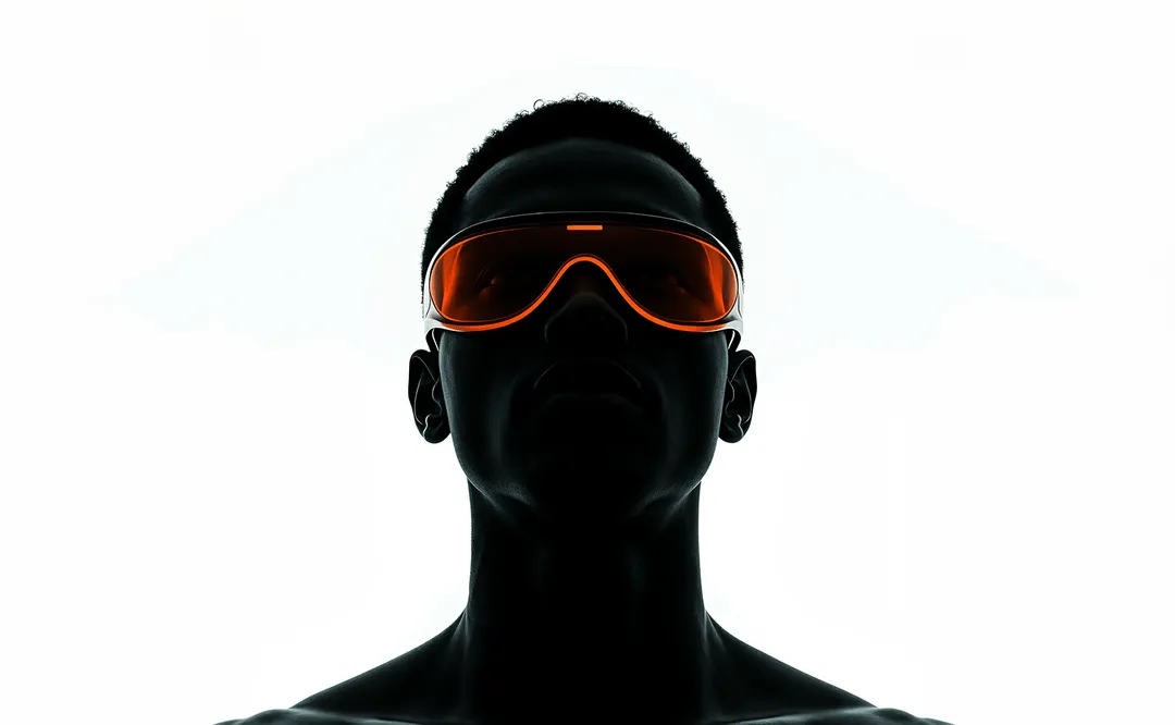 man with light background