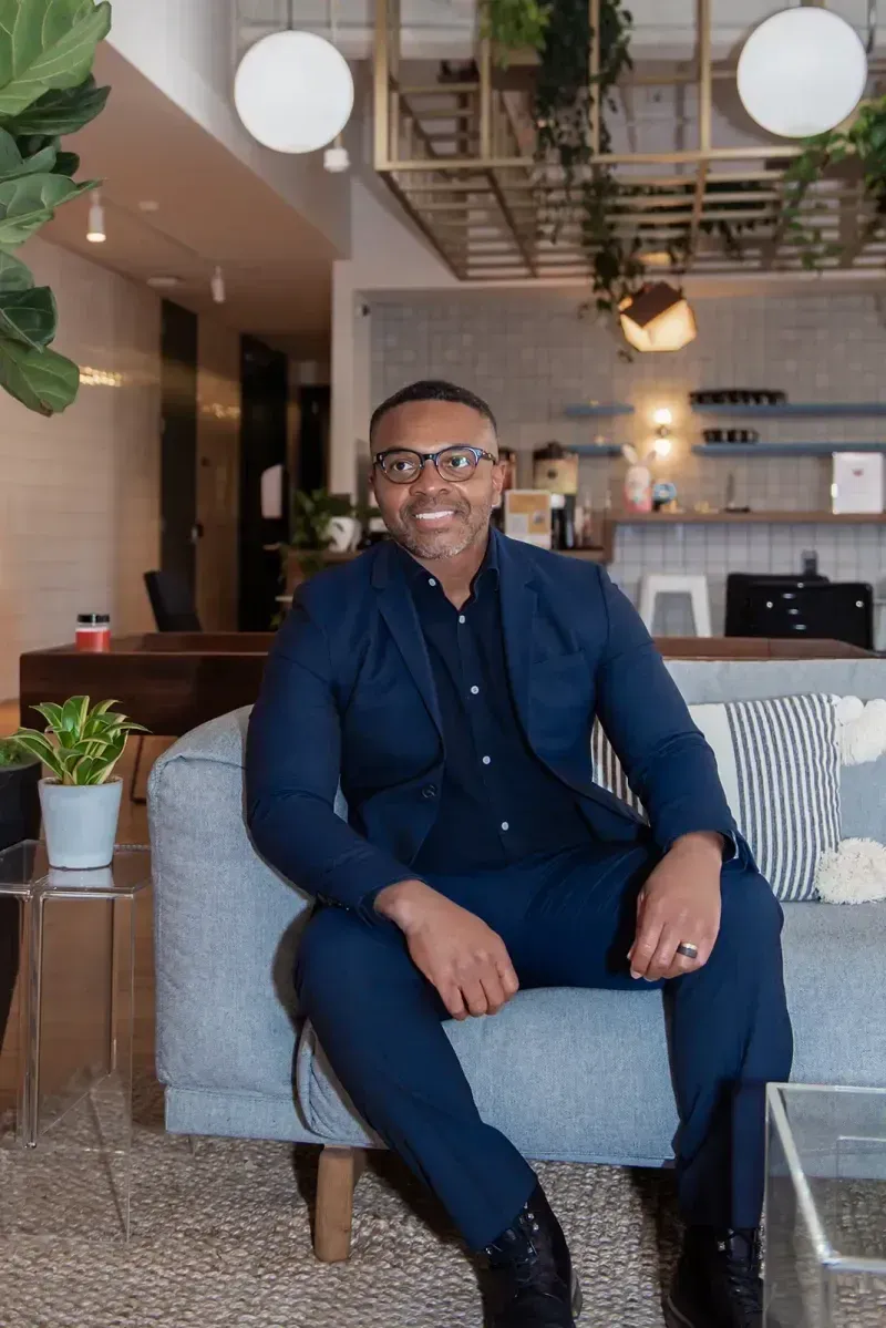 Senior Executive reviewing a technology roadmap for a client.