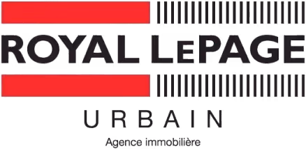 Royal LePage Urban real estate logo with red bars and black text on transparent background.