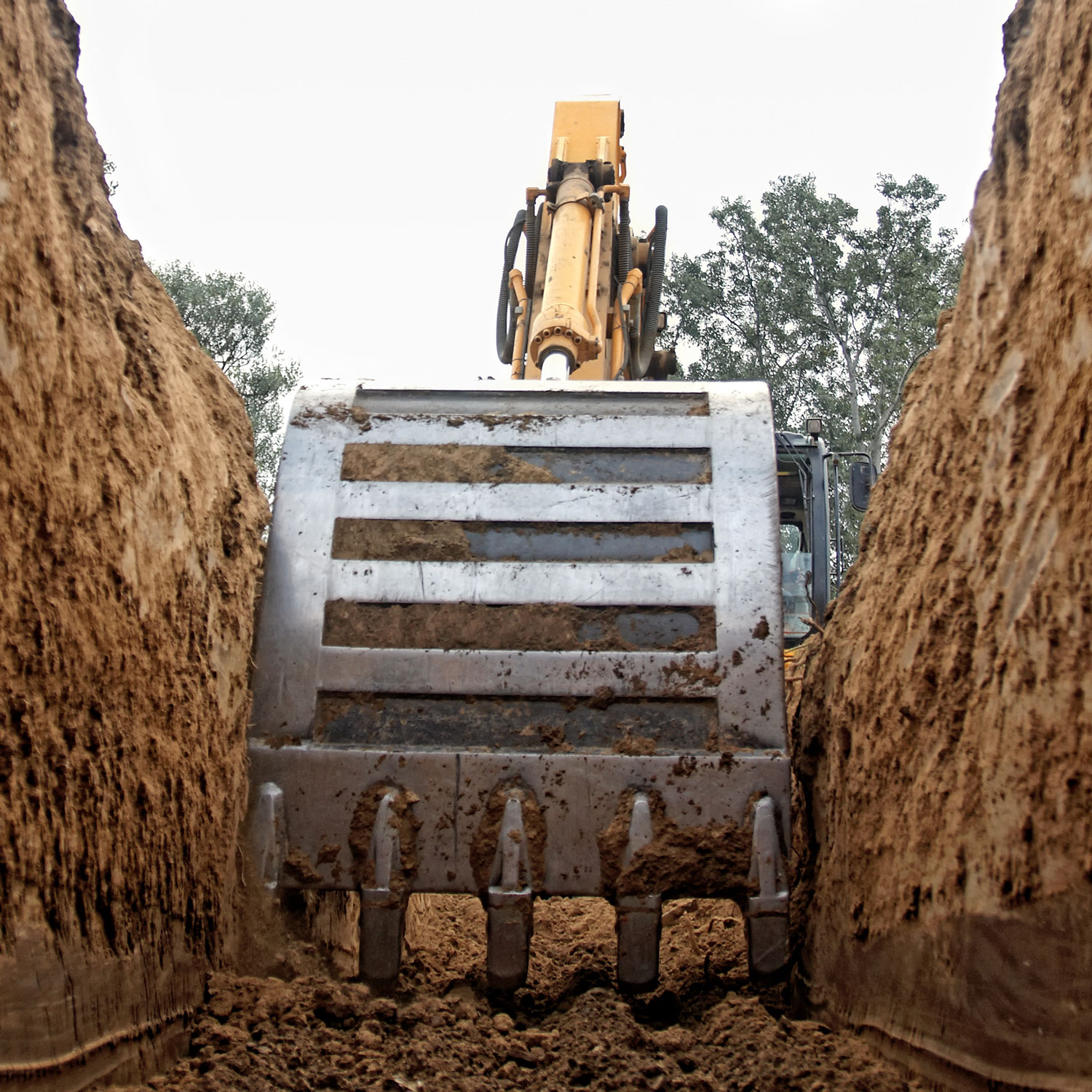 Excavator Digging